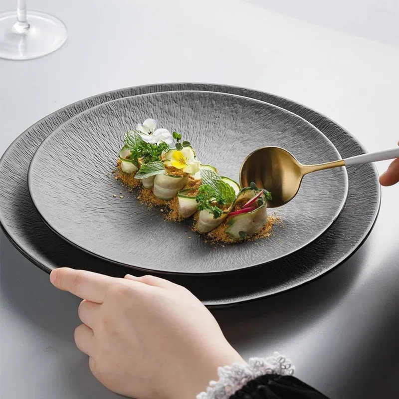 Saffron ceramic plates