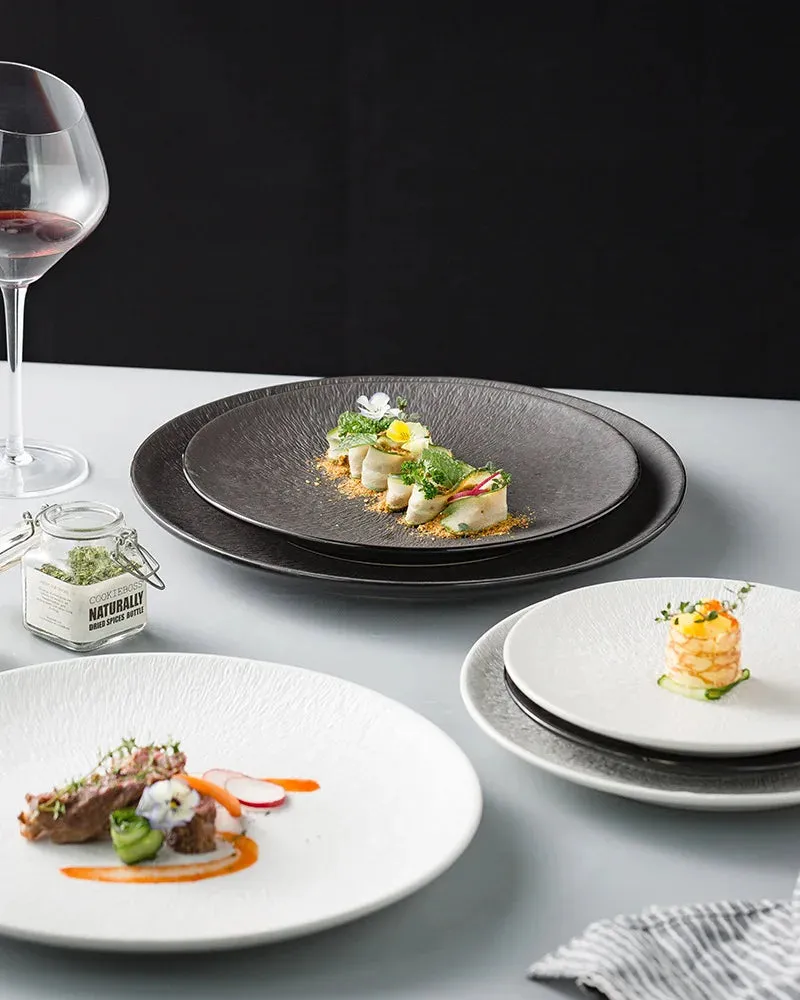 Saffron ceramic plates