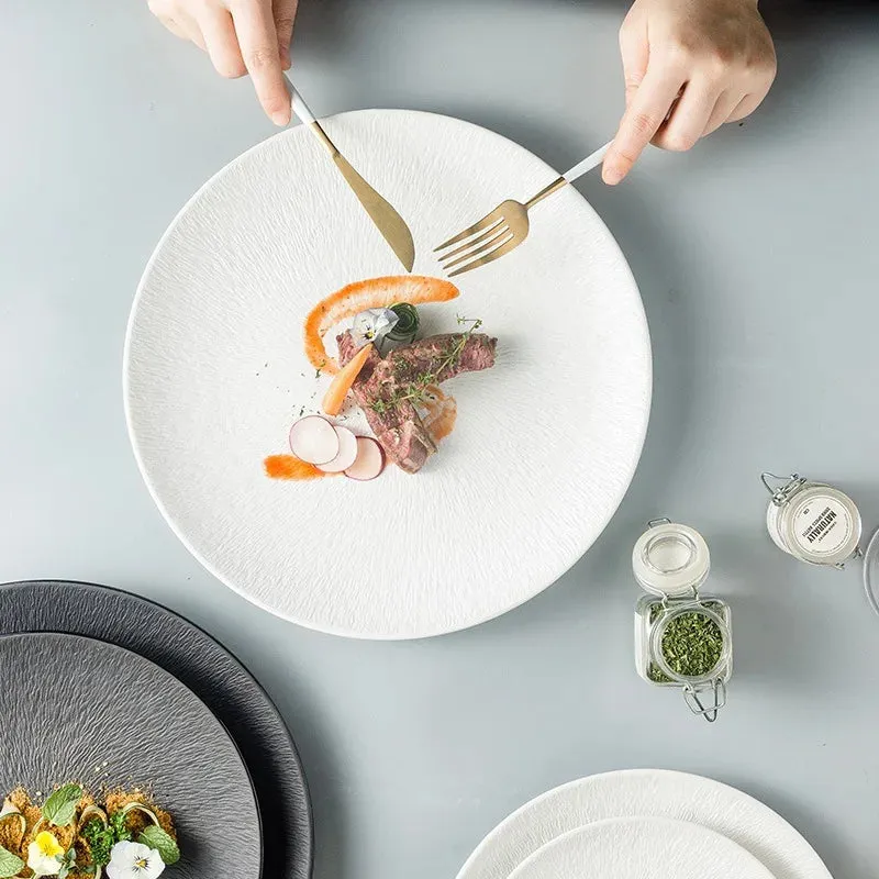 Saffron ceramic plates