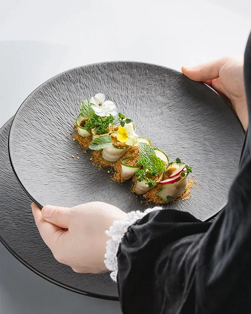 Saffron ceramic plates