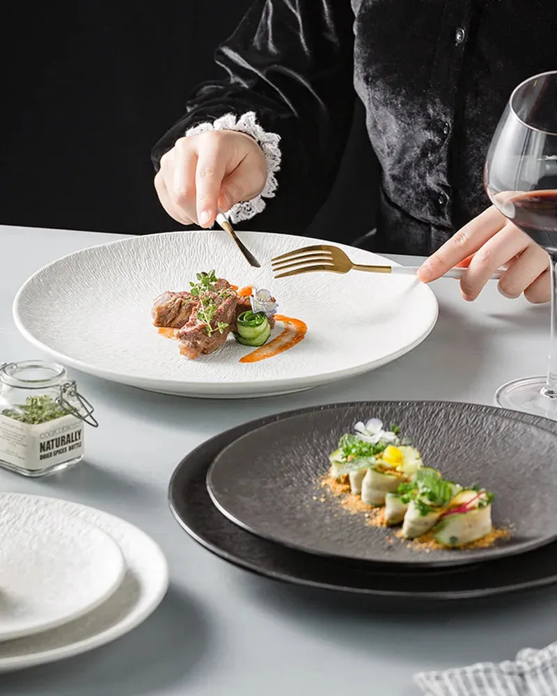 Saffron ceramic plates