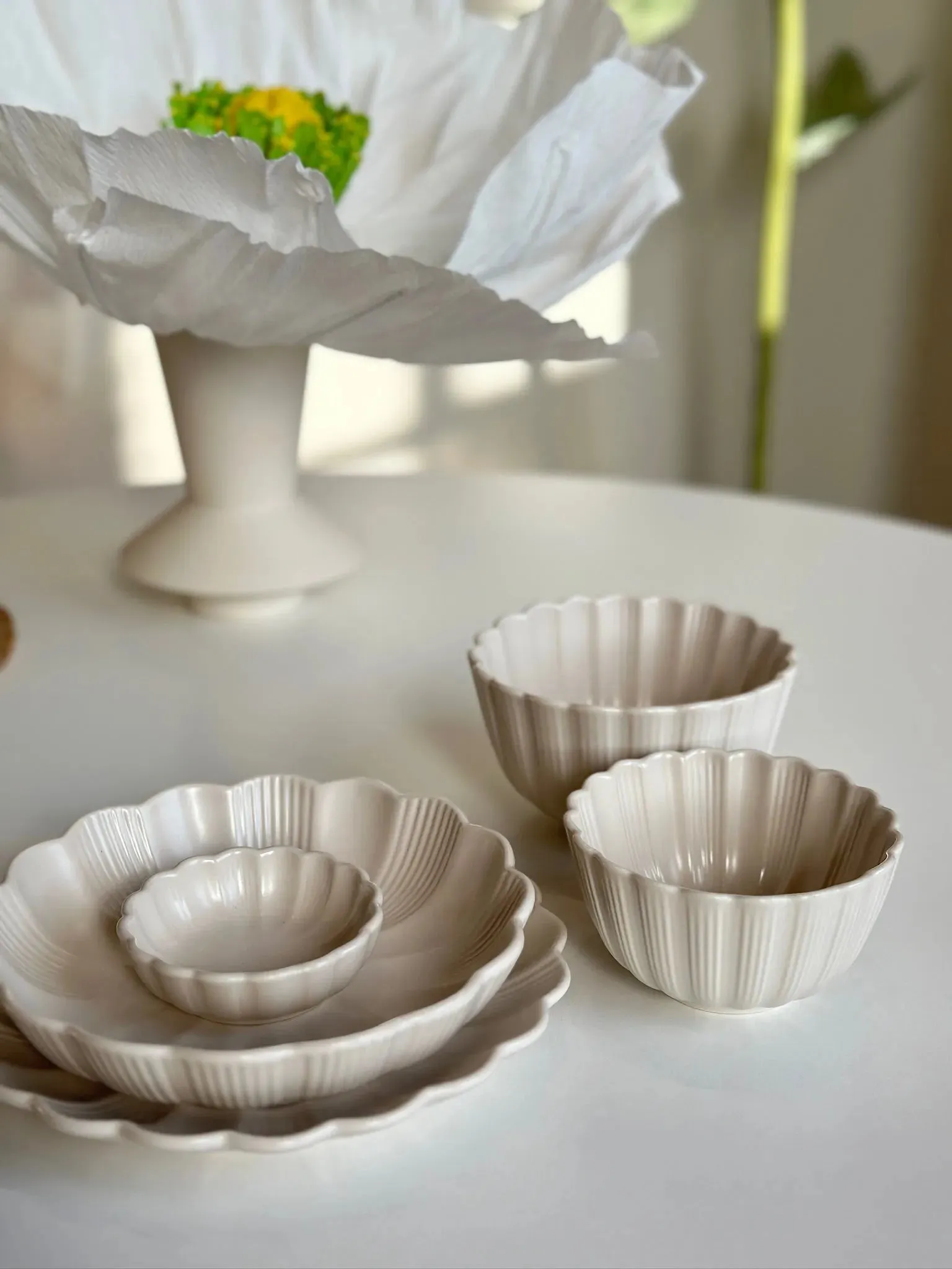 Scalloped Blossom Bowl