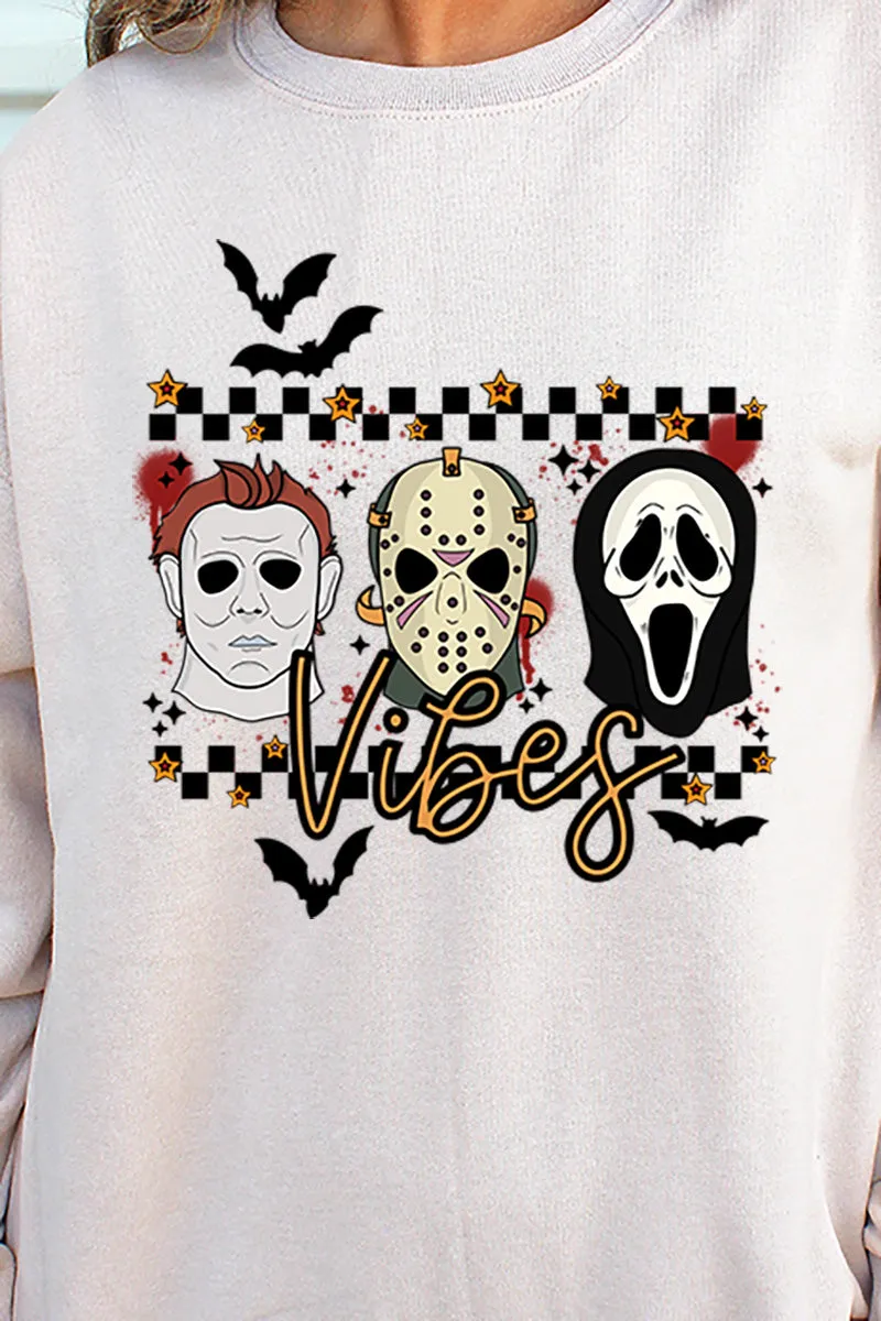 Scary Spooky Vibes Heavy-weight Crew Sweatshirt