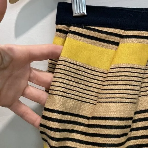 SEA New York Linen Stripe High Rise Shorts​​​​​