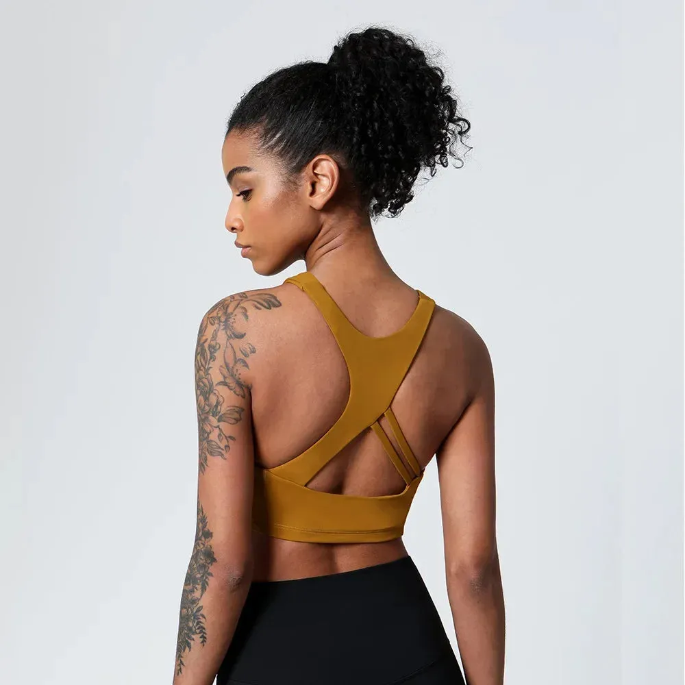 Seamless Push-Up Athletic Sports Bra