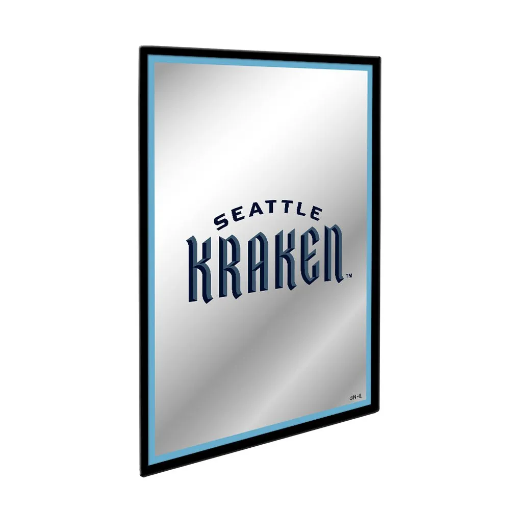 Seattle Kraken: Logo - Framed Mirrored Wall Sign
