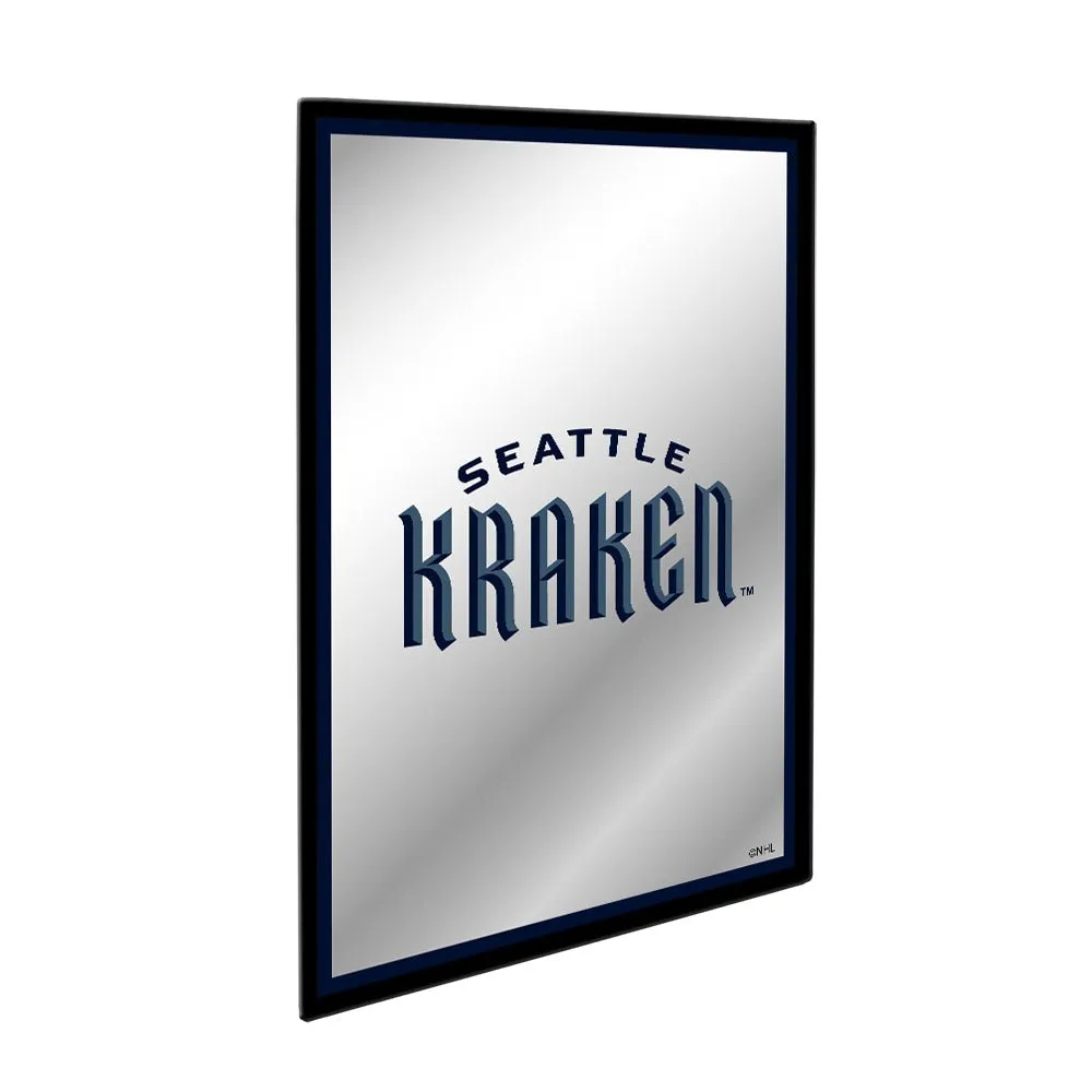 Seattle Kraken: Logo - Framed Mirrored Wall Sign