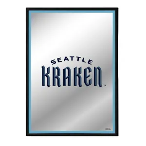 Seattle Kraken: Logo - Framed Mirrored Wall Sign