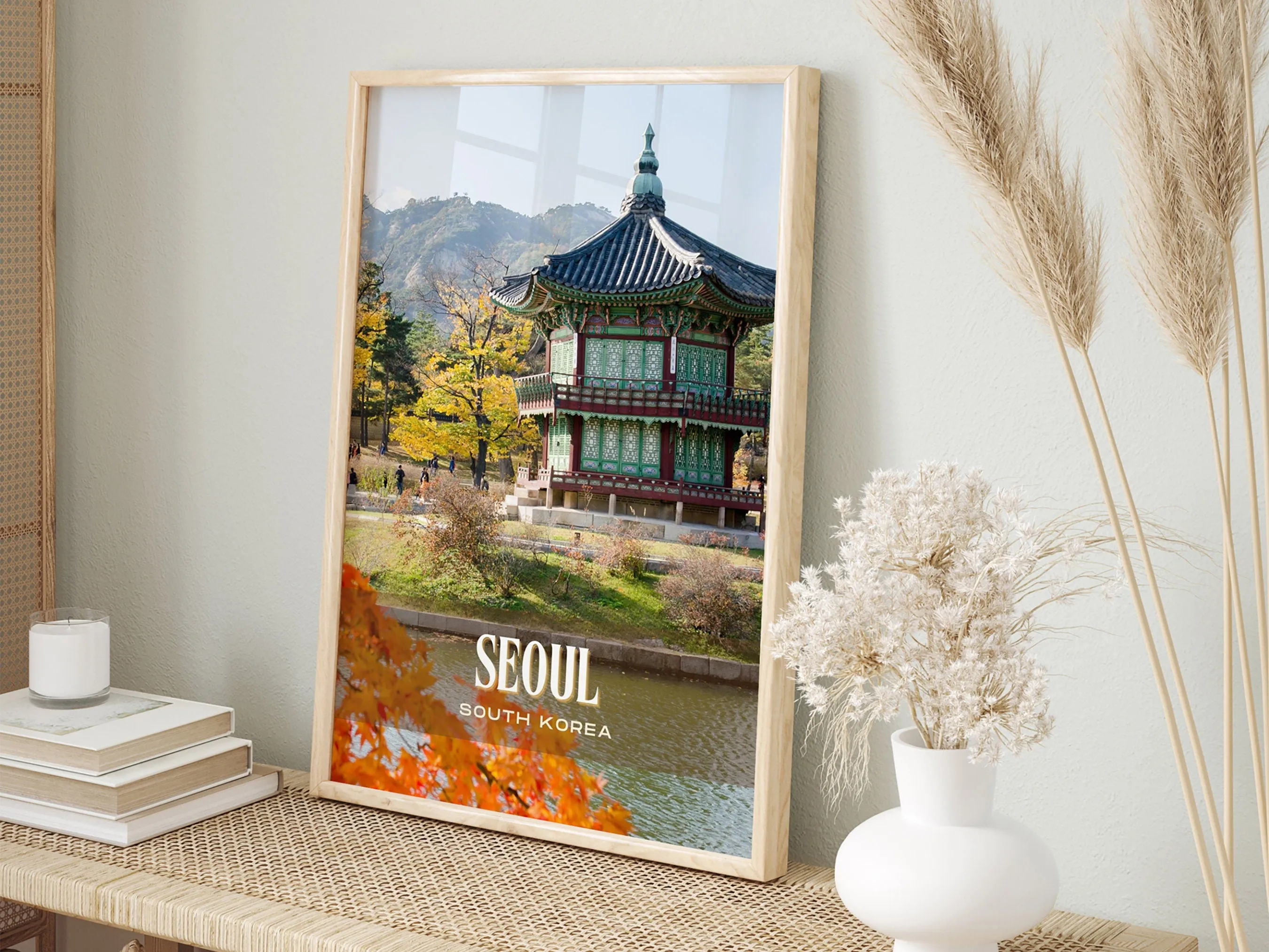 Seoul Retro Wall Art, South Korea