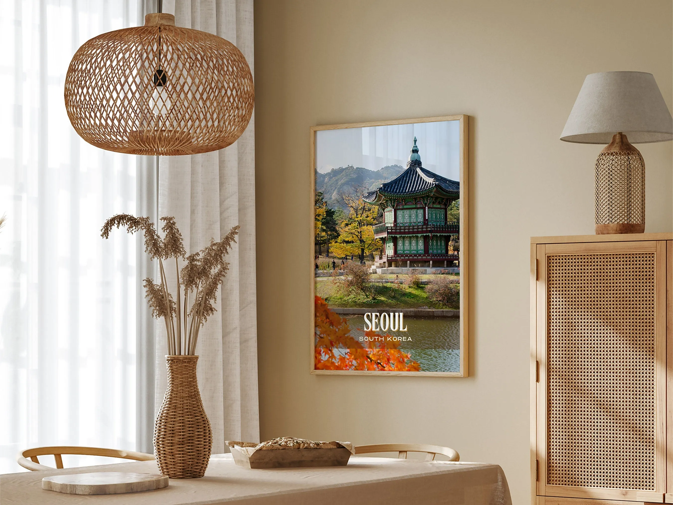 Seoul Retro Wall Art, South Korea