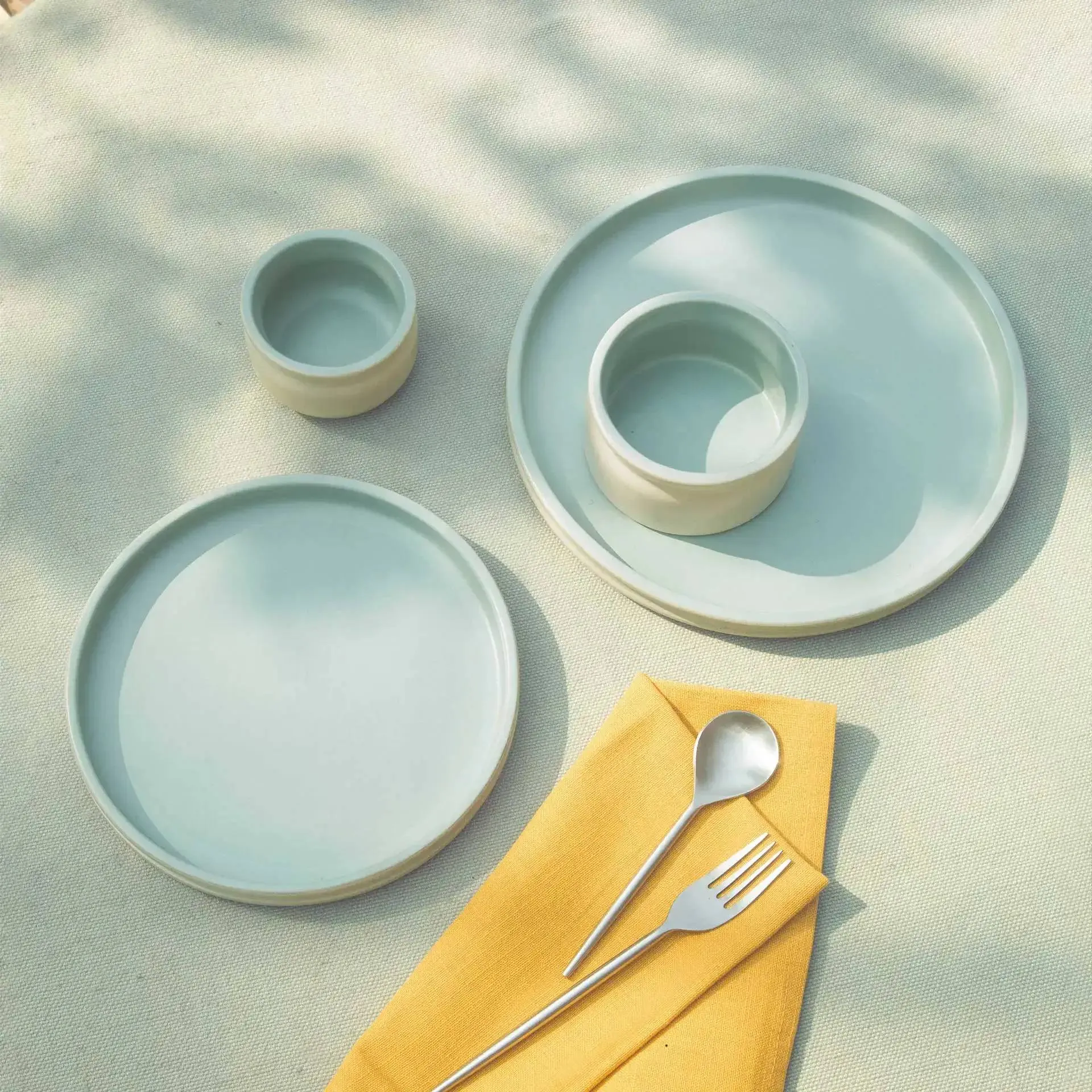 Serene Sky Ceramic Side Plate