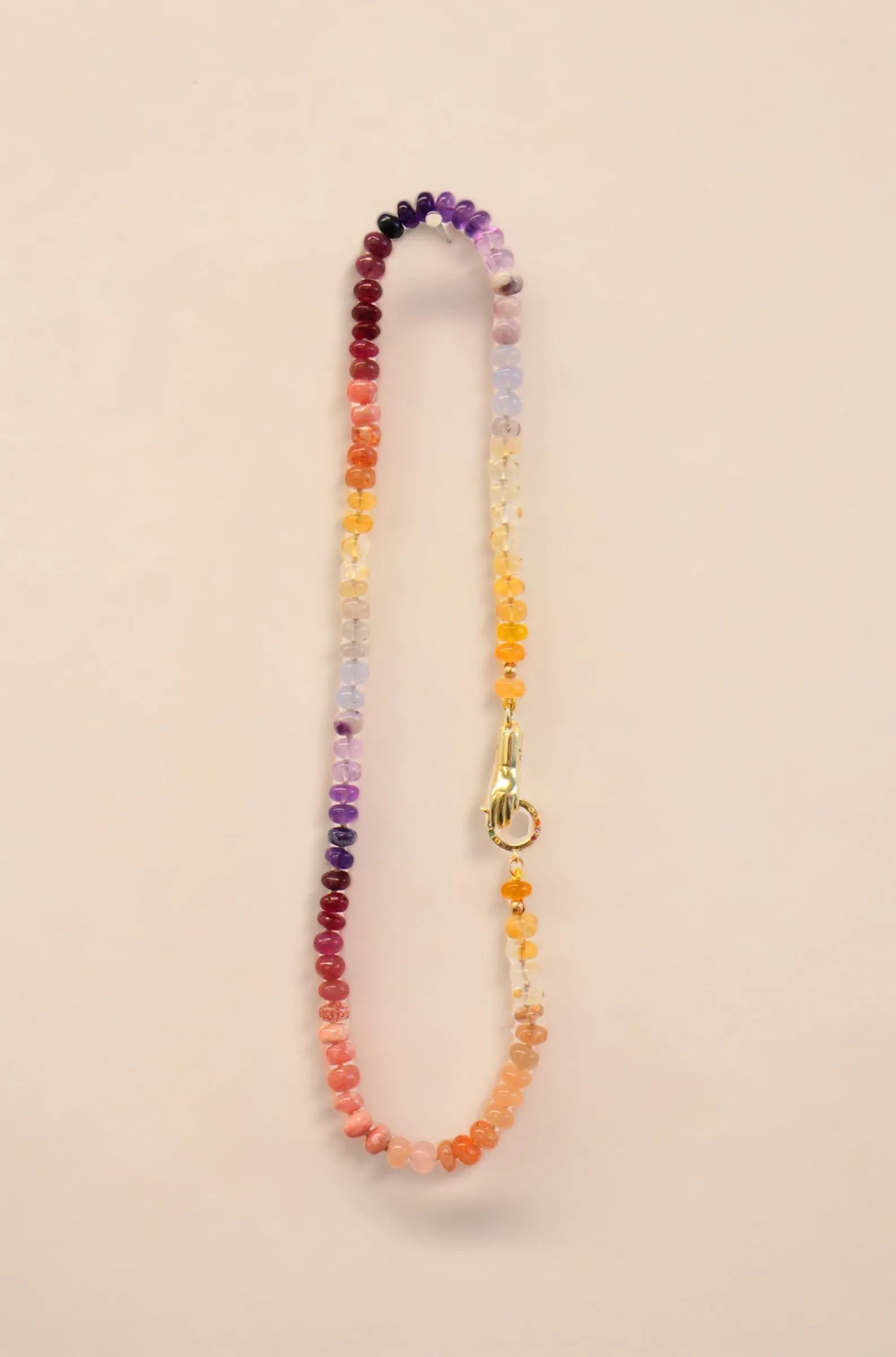 Serene Sunset Ombré- gemstone necklace