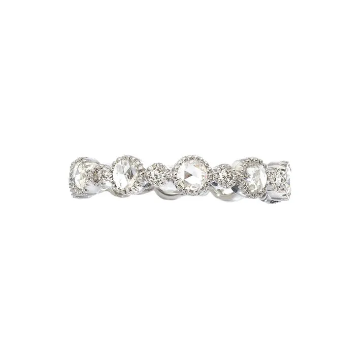 Sethi Couture 18K White Gold Cassie White Diamond Band