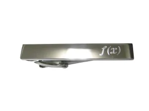 Silver Toned Etched Sleek Function of X Sleek Tie Clip