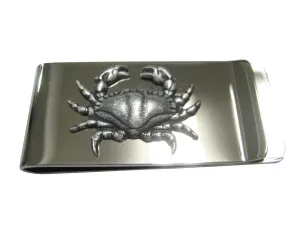 Silver Toned Sleek Crab Money Clip