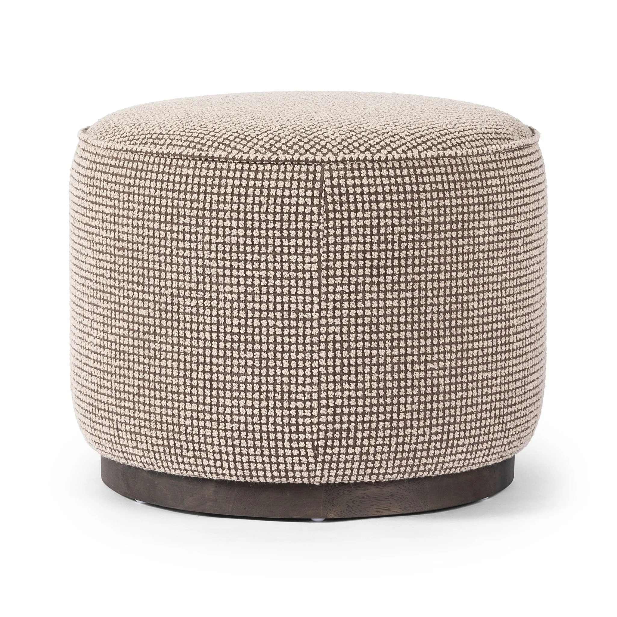 Sinclair Round Ottoman - Ivan Granite