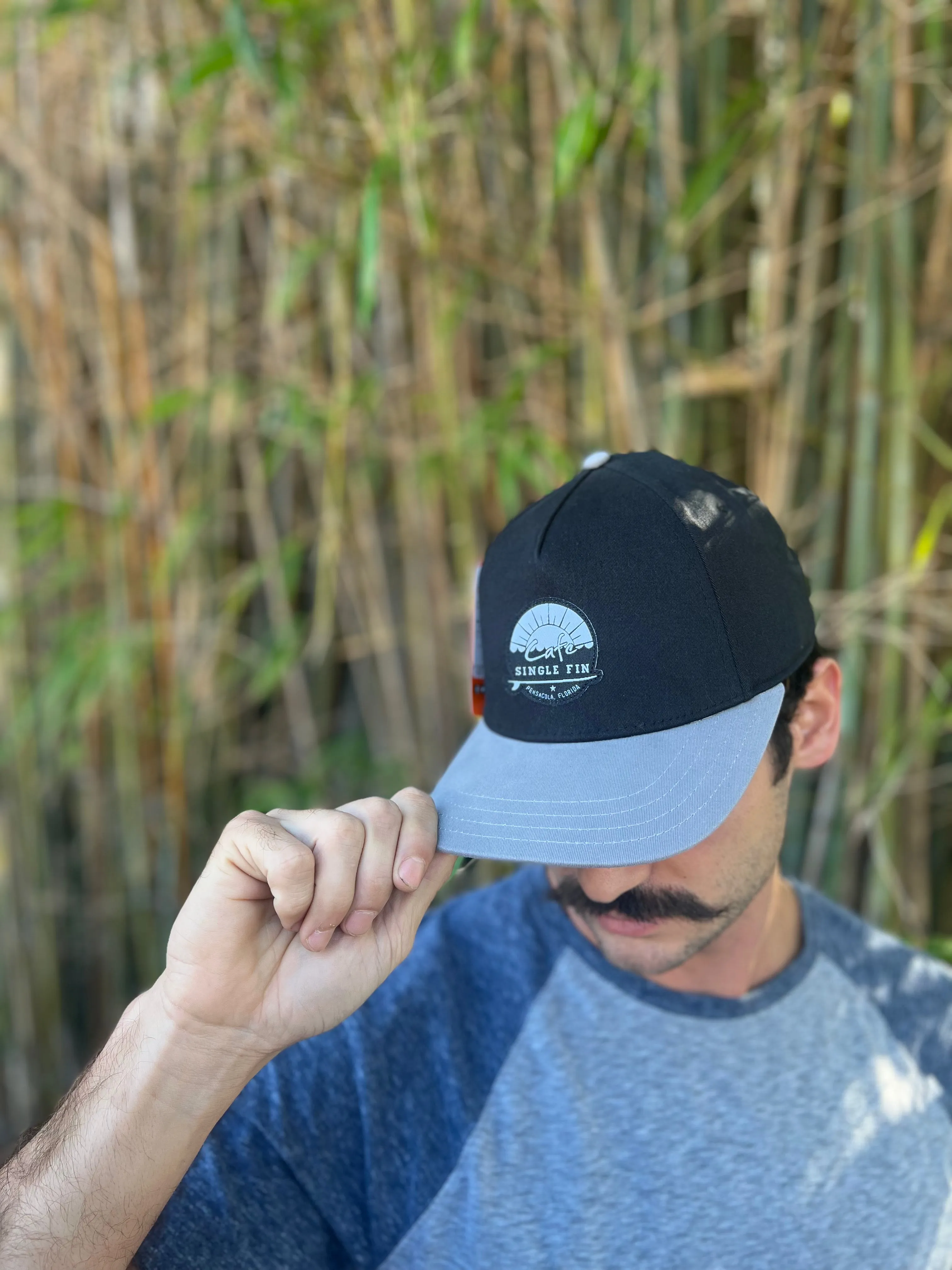 Single Fin Cafe Logo Hats