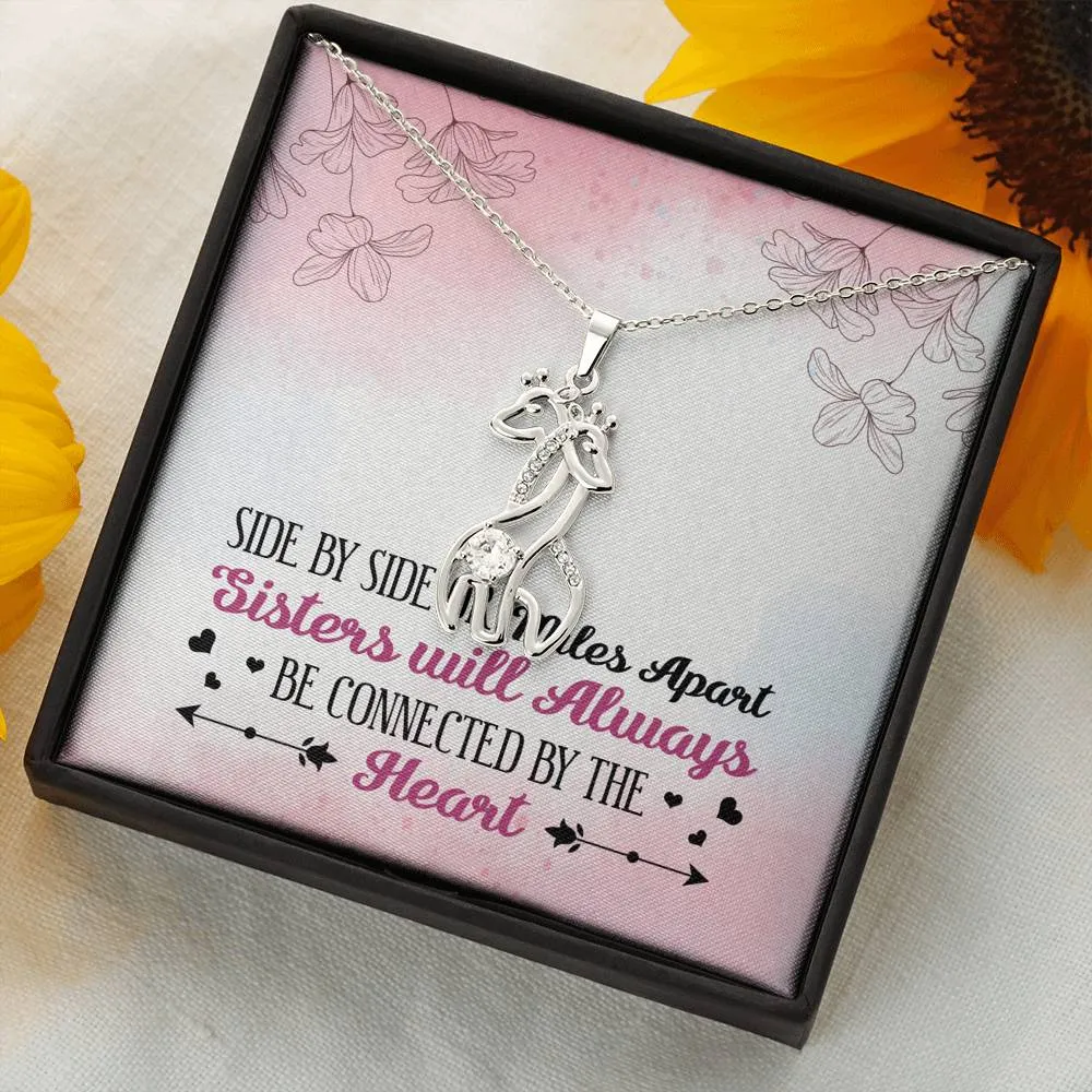 Sisters Apart Giraffe Necklace