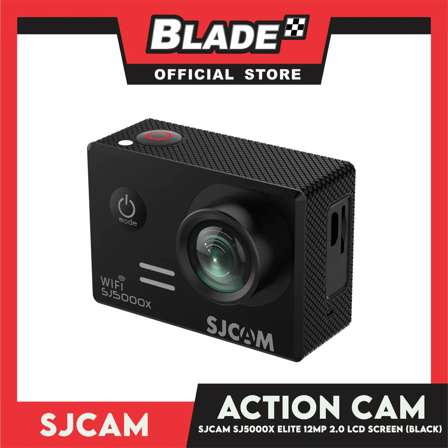 Sjcam SJ5000X Elite Gyro Anti-Shake 12MP 2.0 LCD Screen Action Sports Camera (Black)