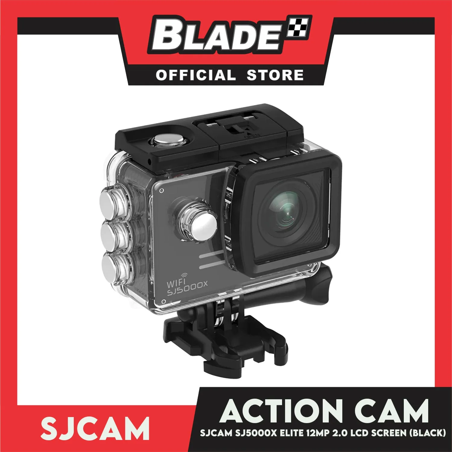 Sjcam SJ5000X Elite Gyro Anti-Shake 12MP 2.0 LCD Screen Action Sports Camera (Black)