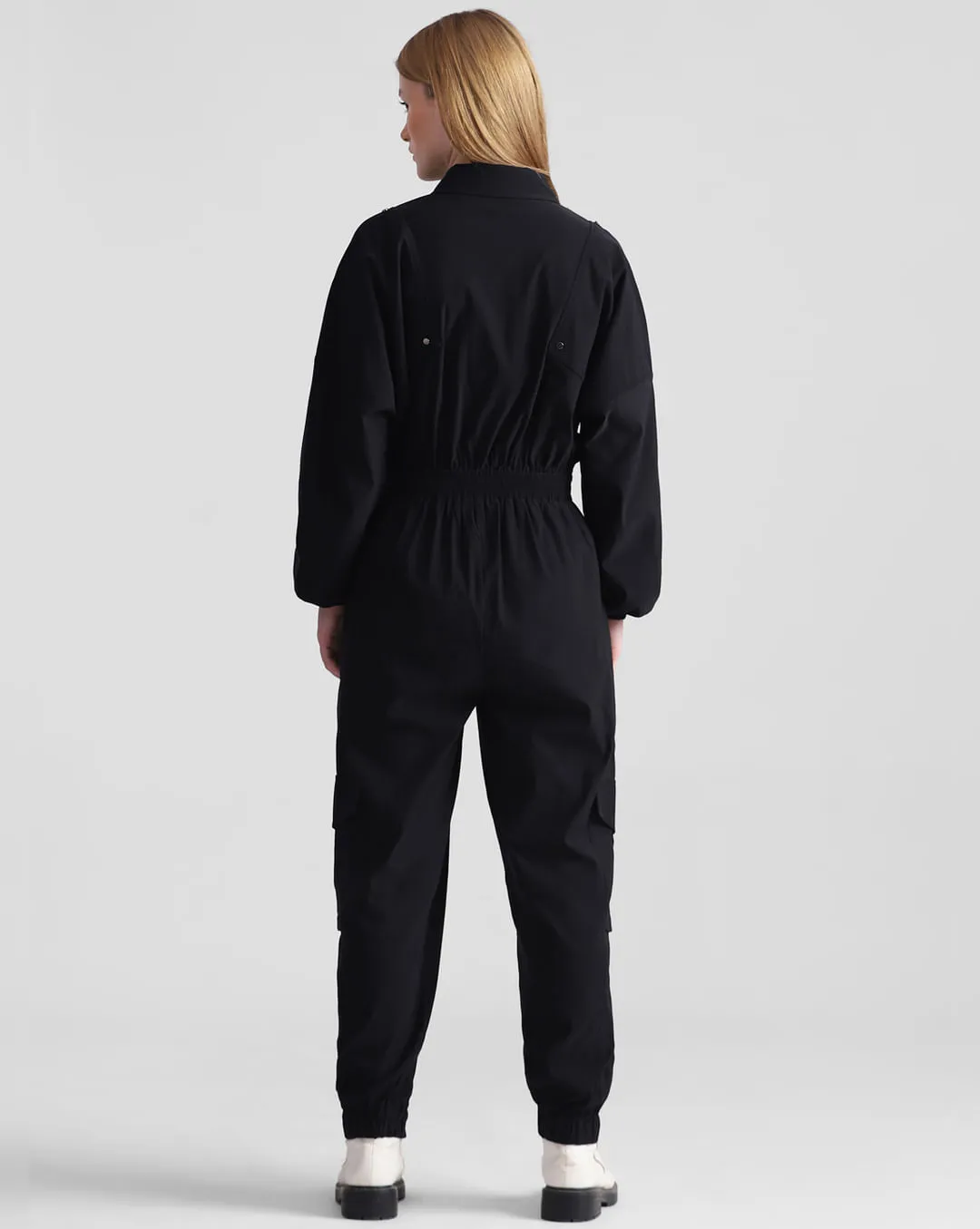 Sleek Cargo Zip Jumpsuit