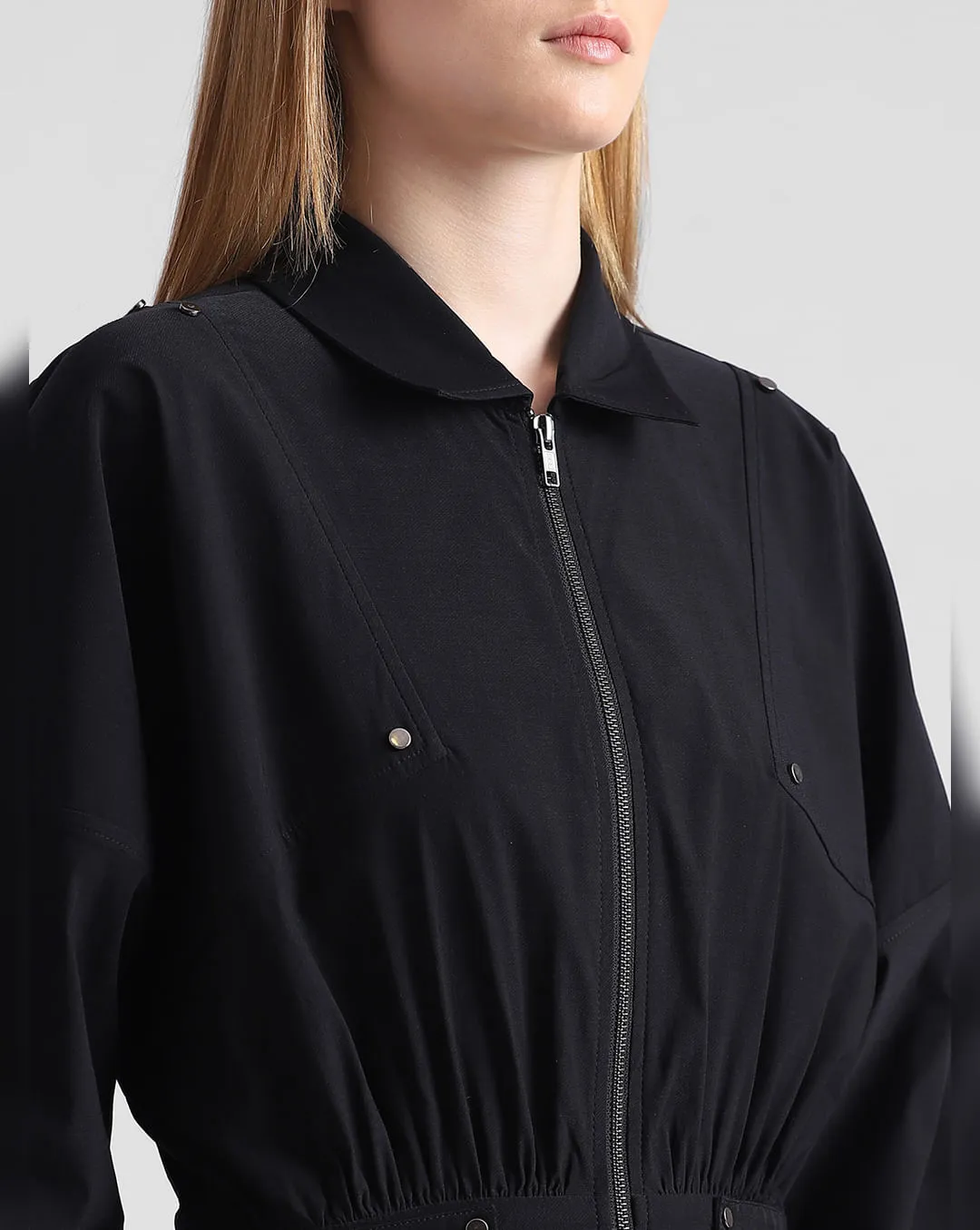 Sleek Cargo Zip Jumpsuit