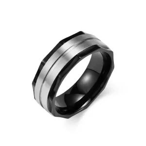 Sleek Stainless Steel Ring for FashionForward Men