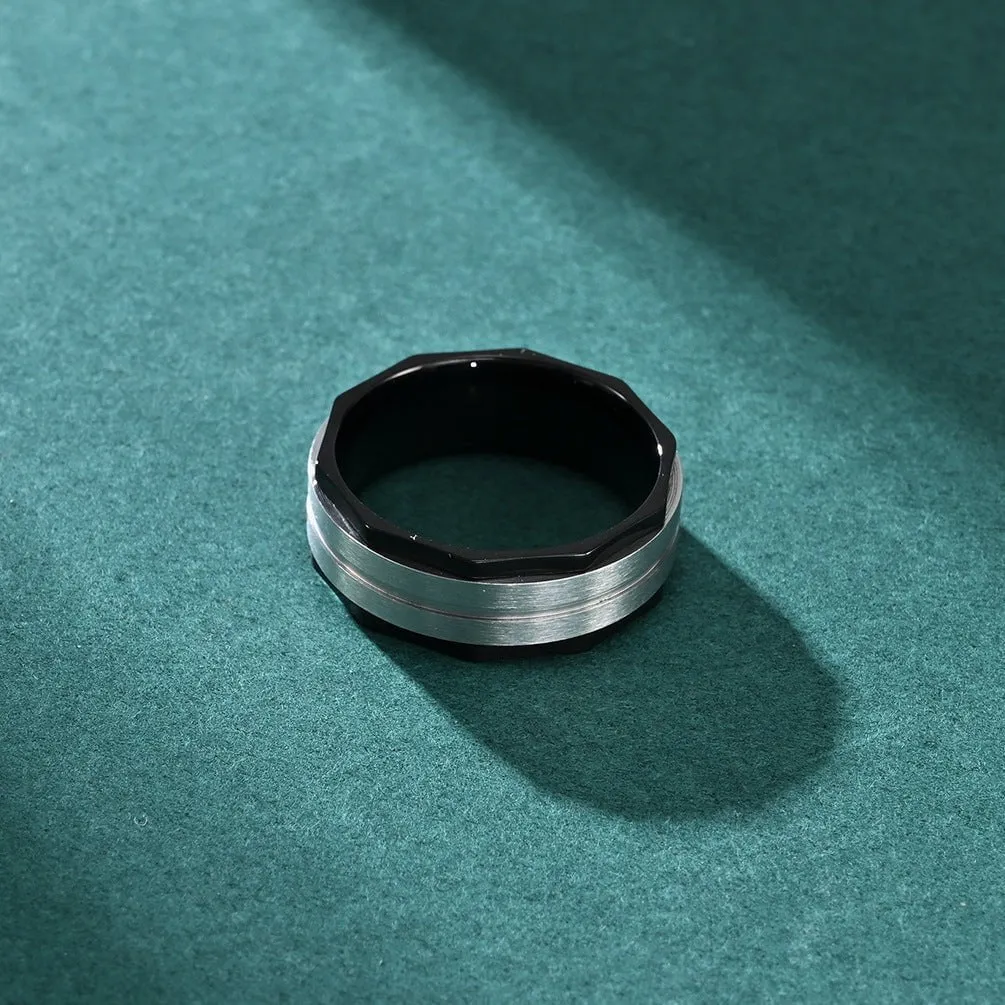 Sleek Stainless Steel Ring for FashionForward Men
