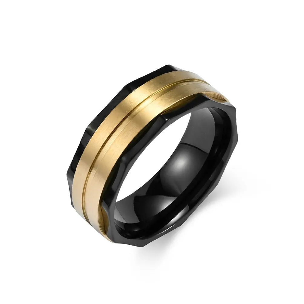 Sleek Stainless Steel Ring for FashionForward Men