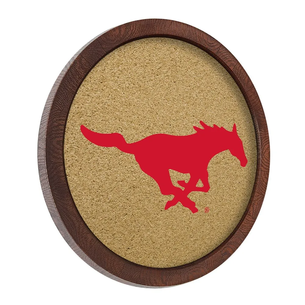 SMU Mustangs: Barrel Top Cork Note Board