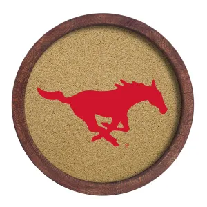 SMU Mustangs: Barrel Top Cork Note Board