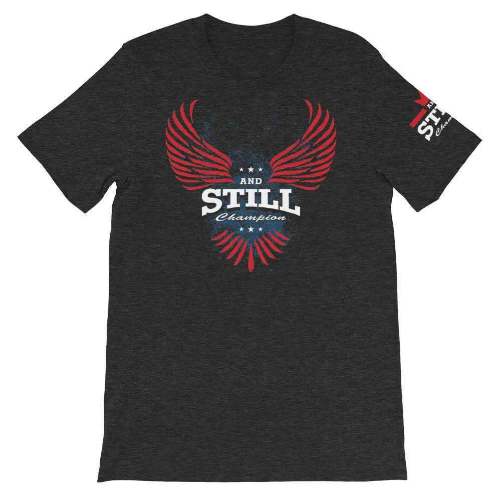 Soaring Champion on front, Be Your Beast on back, ASC logo on sleeve men's T-shirt