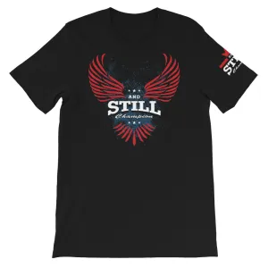 Soaring Champion on front, Be Your Beast on back, ASC logo on sleeve men's T-shirt