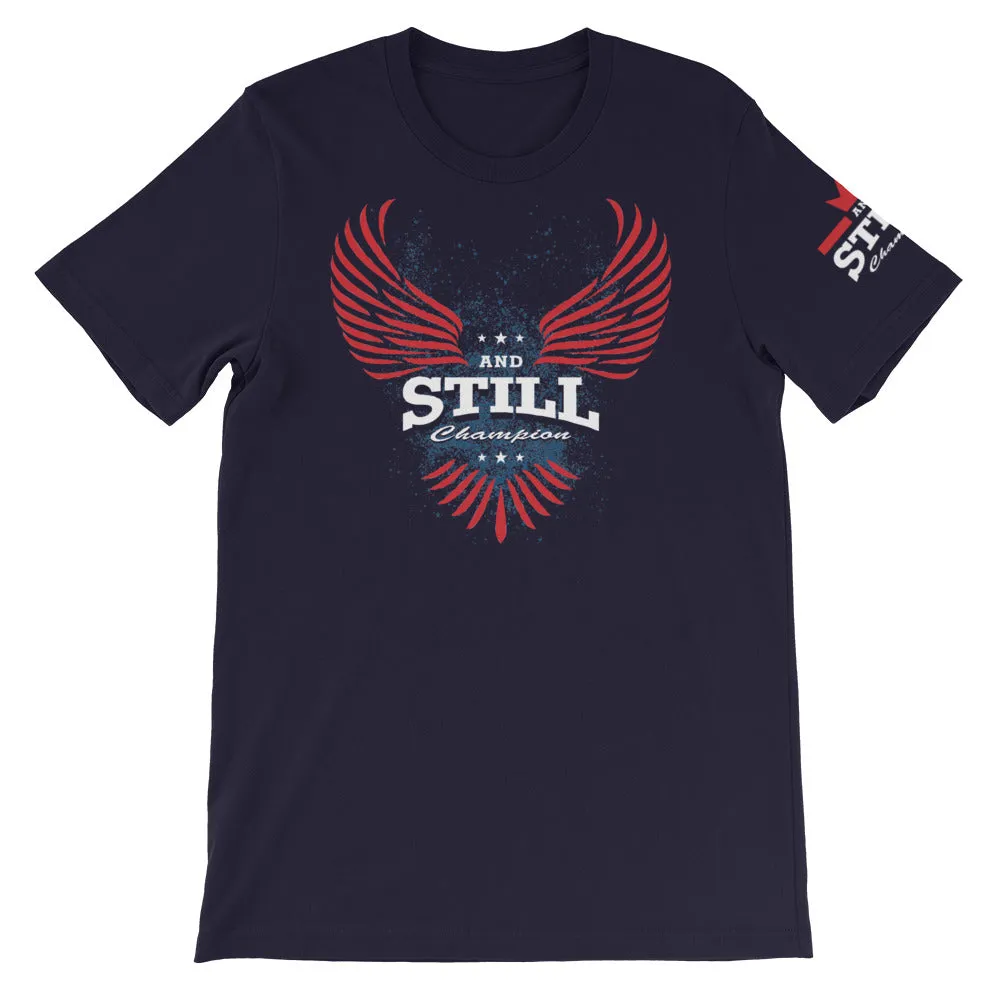 Soaring Champion on front, Be Your Beast on back, ASC logo on sleeve men's T-shirt