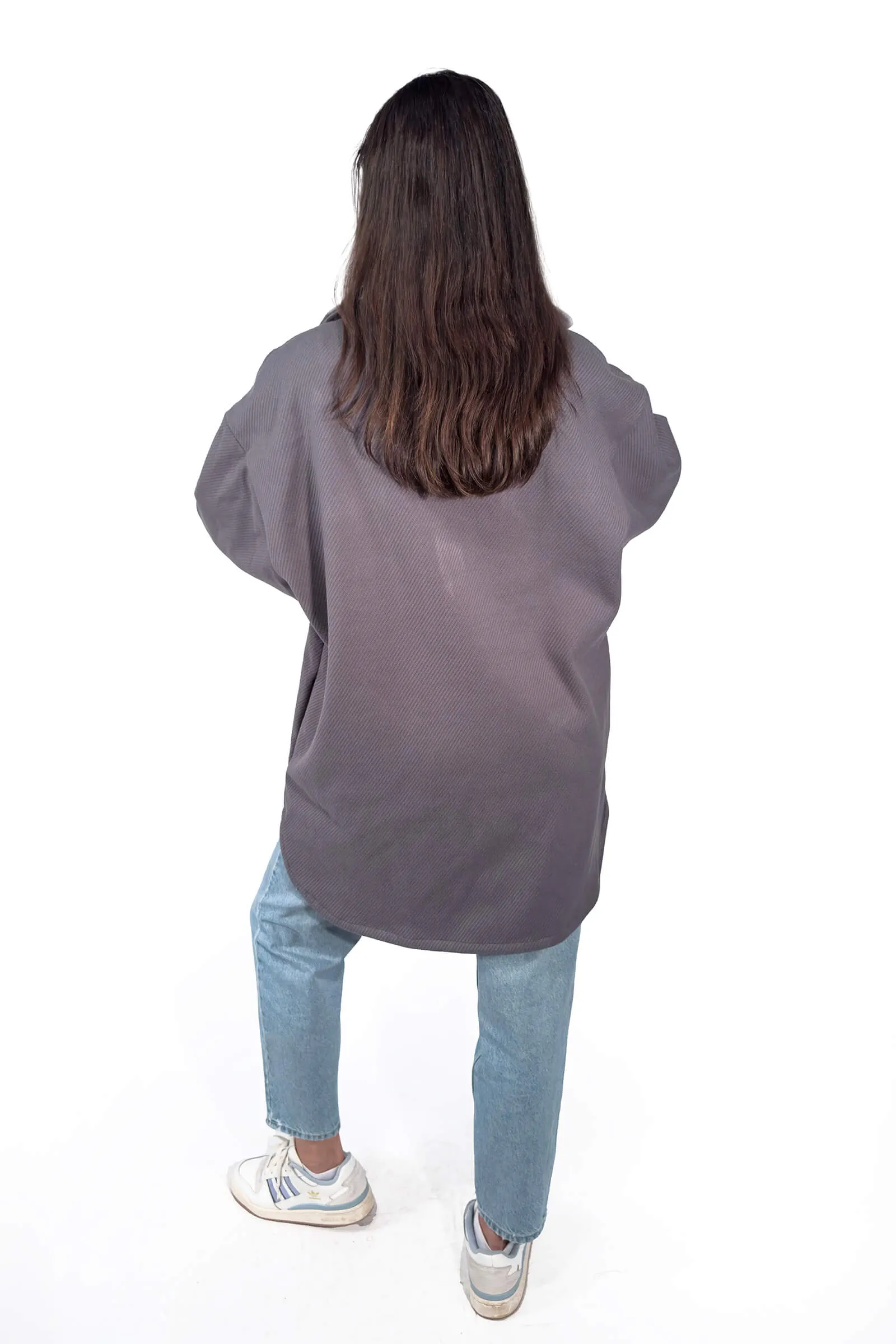 Soft Grey Ella Casual Coat