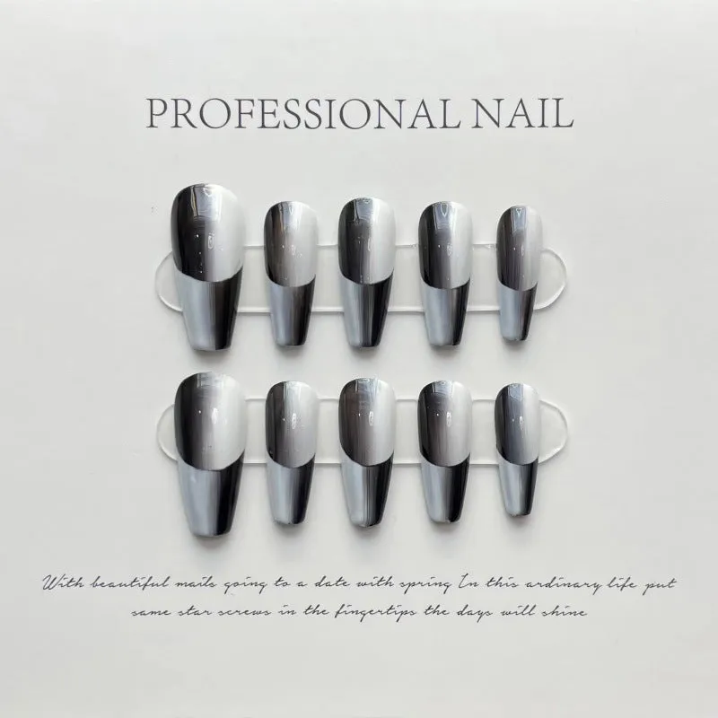 Soft Grey Ombre Elegance – Graceful Transition for Timeless Style