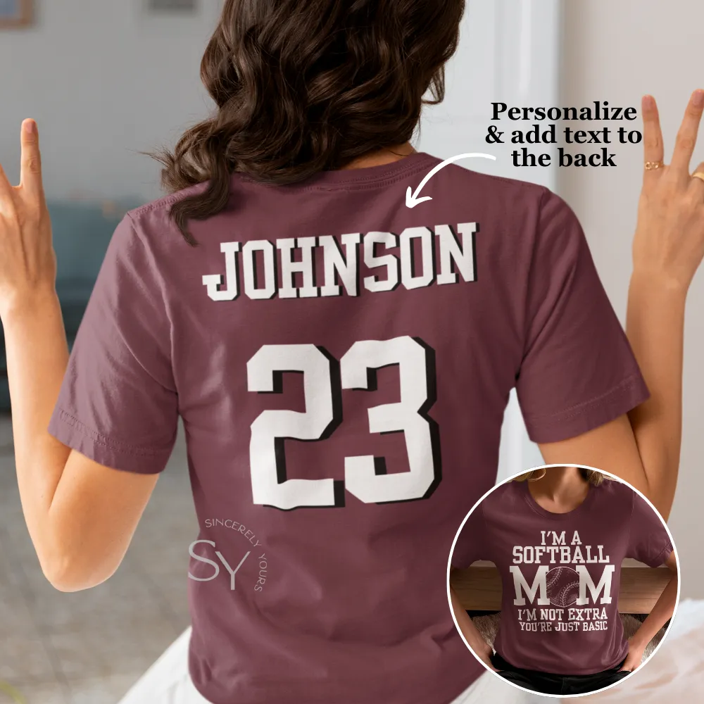 Softball Mom | I'm Not Extra - Hoodies