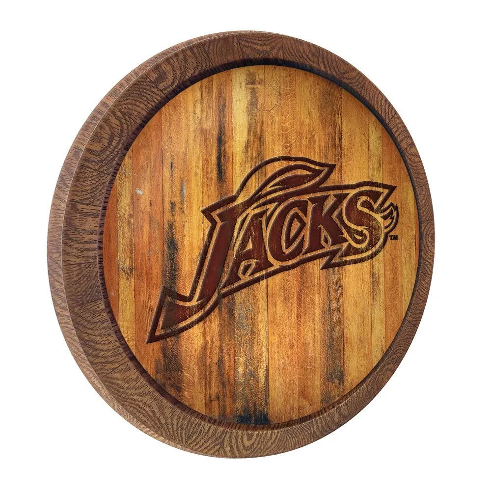 South Dakota State Jackrabbits: Branded "Faux" Barrel Top Sign