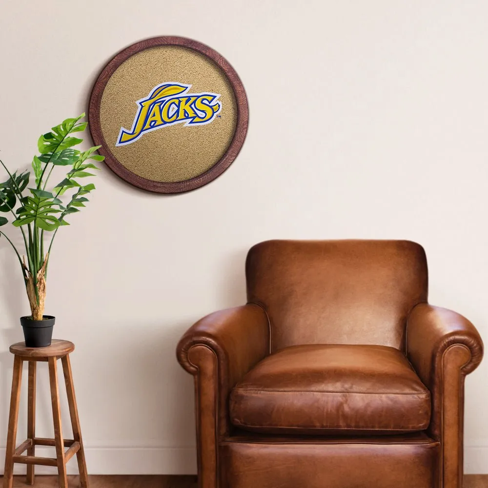 South Dakota State Jackrabbits: Jacks - Barrel Top Cork Note Board