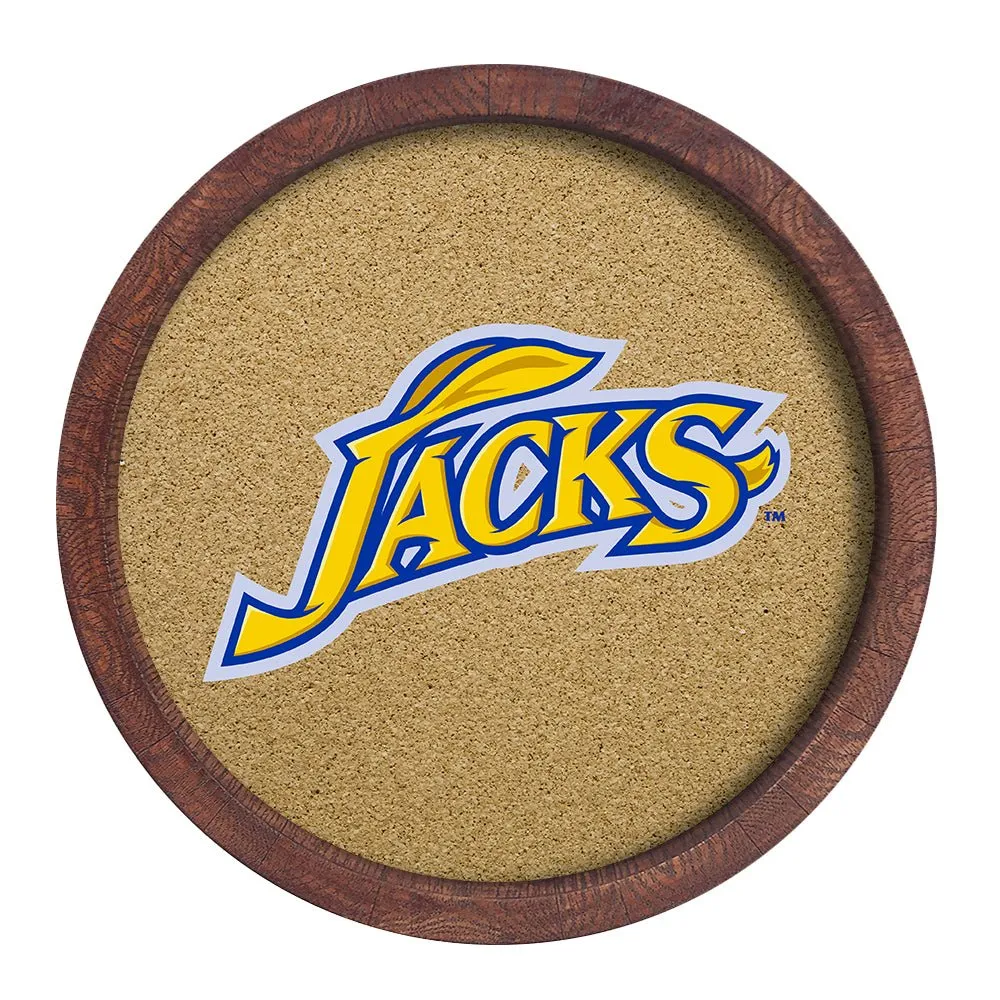 South Dakota State Jackrabbits: Jacks - Barrel Top Cork Note Board