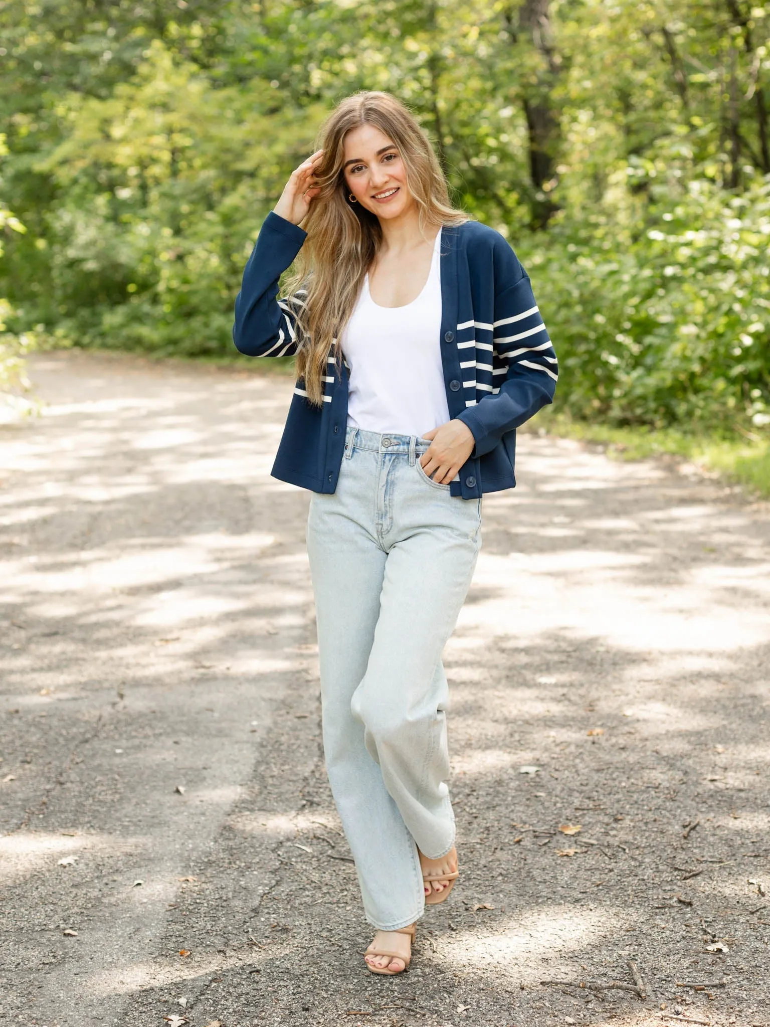 SPANX Air Essentials Stripe Cardigan