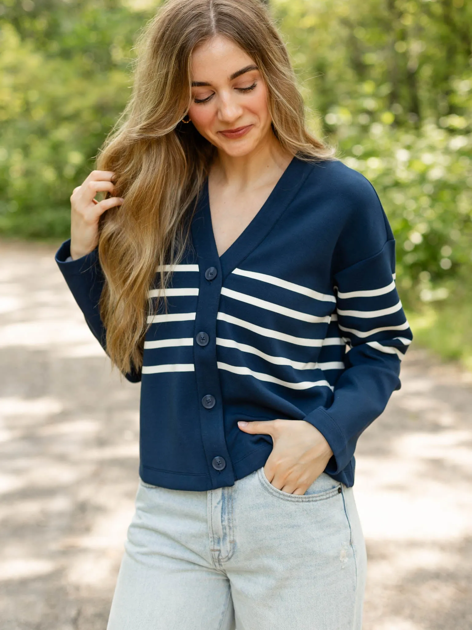 SPANX Air Essentials Stripe Cardigan