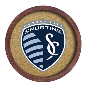Sporting Kansas City: "Faux" Barrel Framed Cork Board
