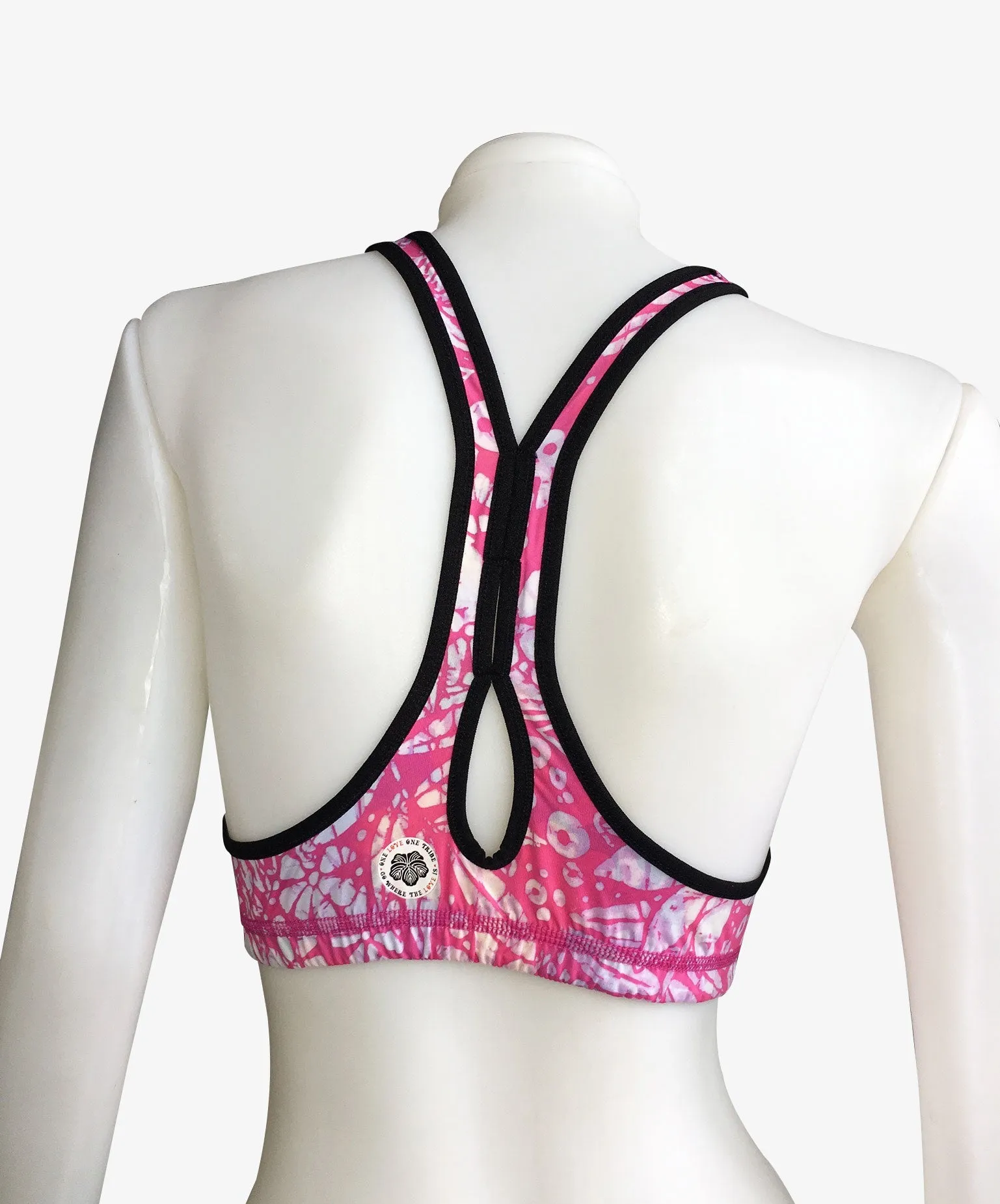 SPORTS BRA RACERBACK VINTAGE PINK/PINK BATIK