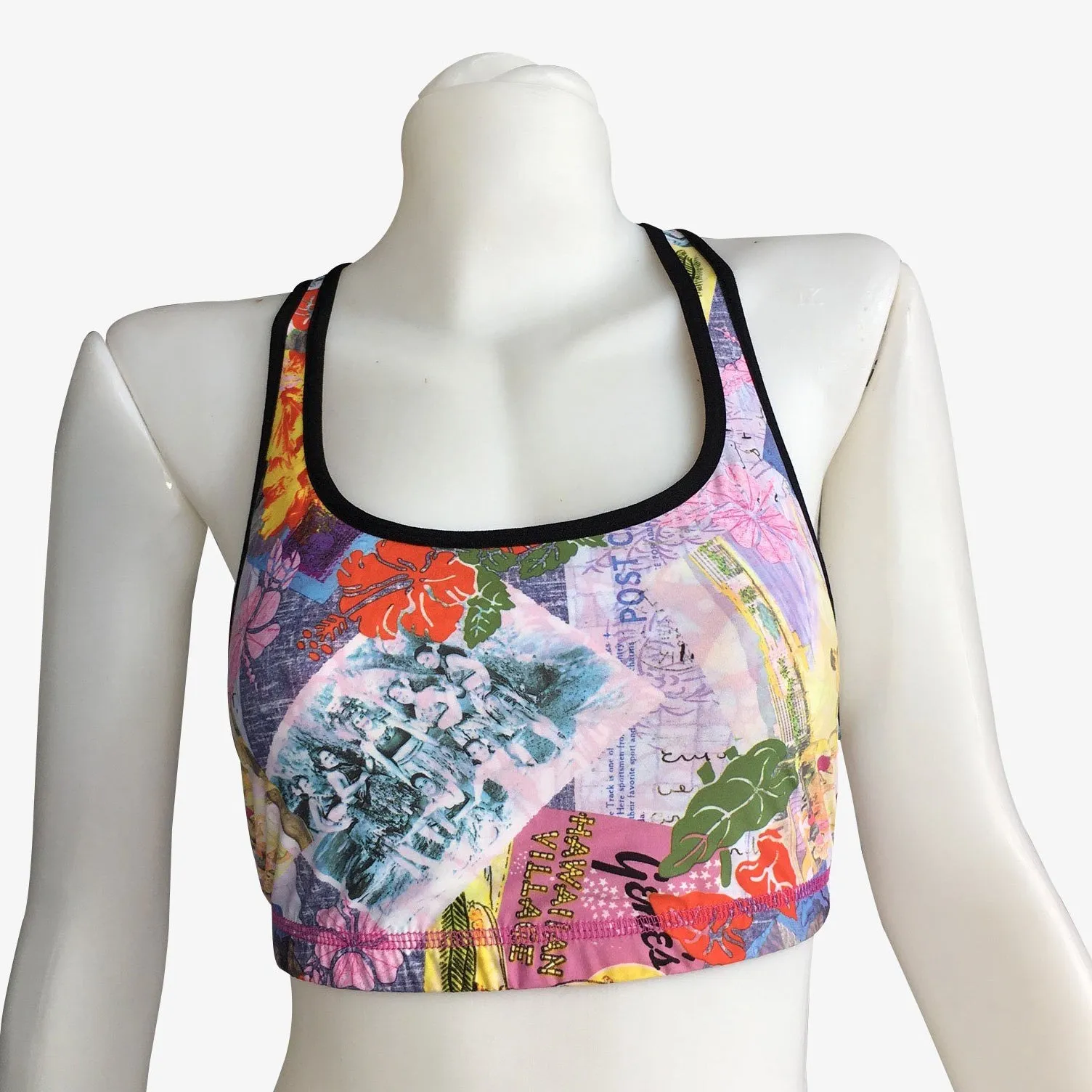 SPORTS BRA RACERBACK VINTAGE PINK/PINK BATIK