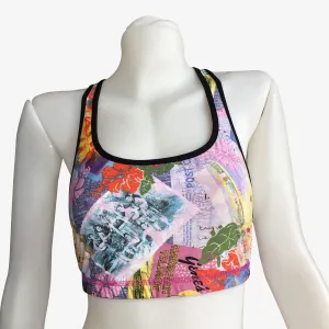 SPORTS BRA RACERBACK VINTAGE PINK/PINK BATIK