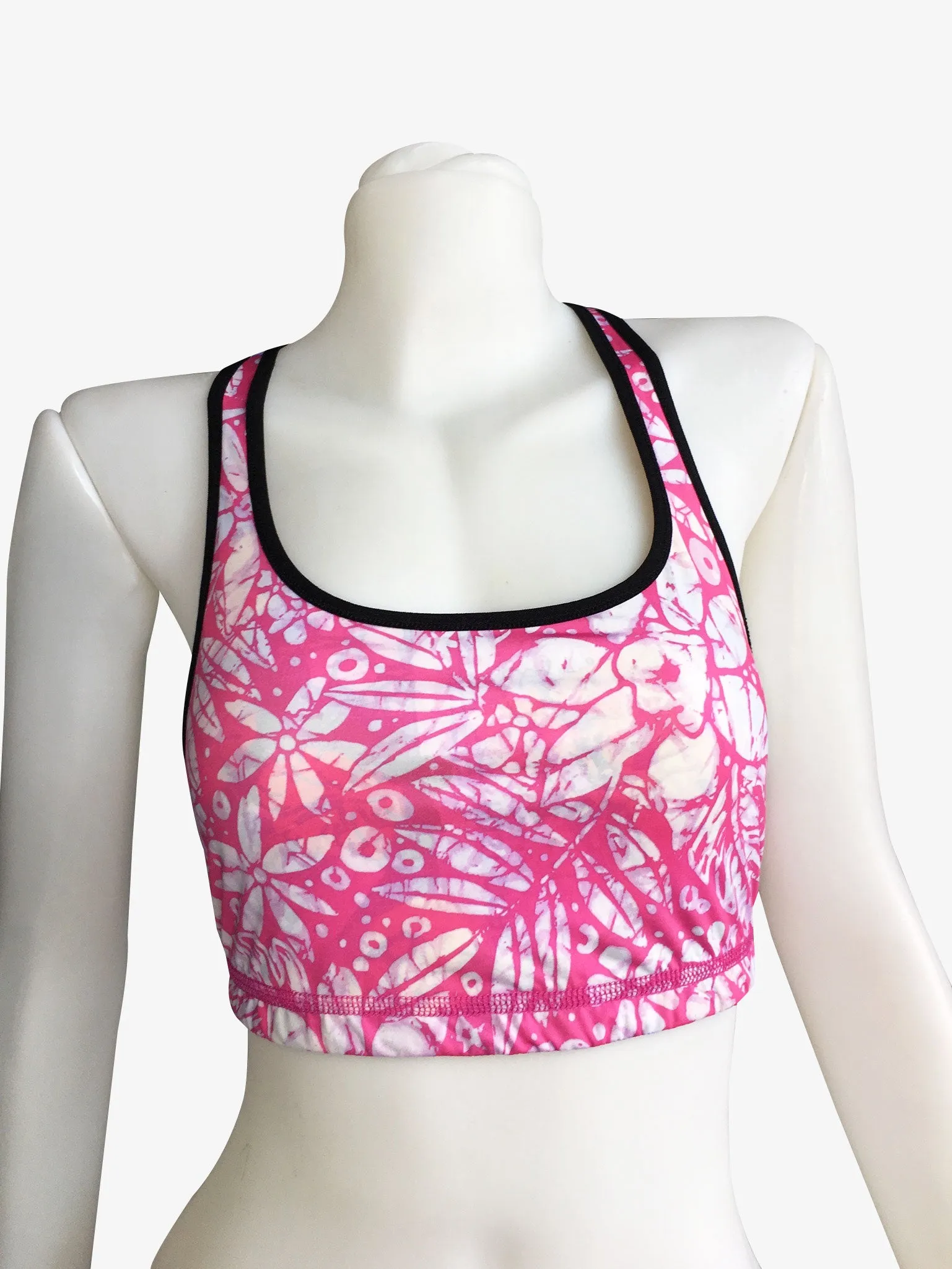 SPORTS BRA RACERBACK VINTAGE PINK/PINK BATIK