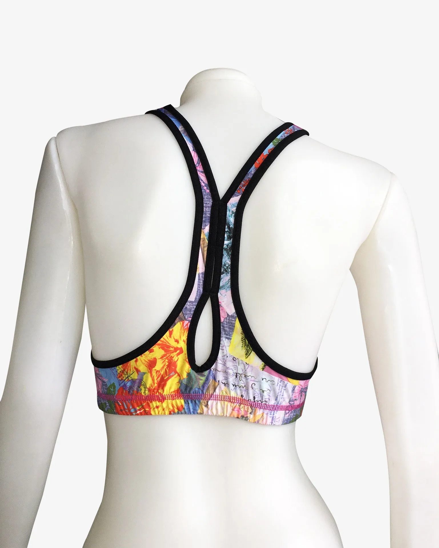 SPORTS BRA RACERBACK VINTAGE PINK/PINK BATIK