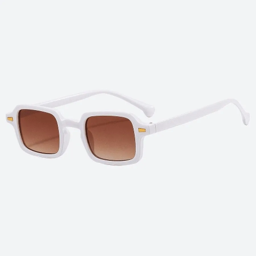 Square Plastic Lens Retro Sunglasses