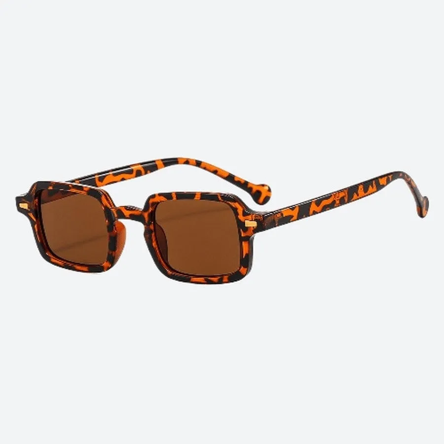 Square Plastic Lens Retro Sunglasses